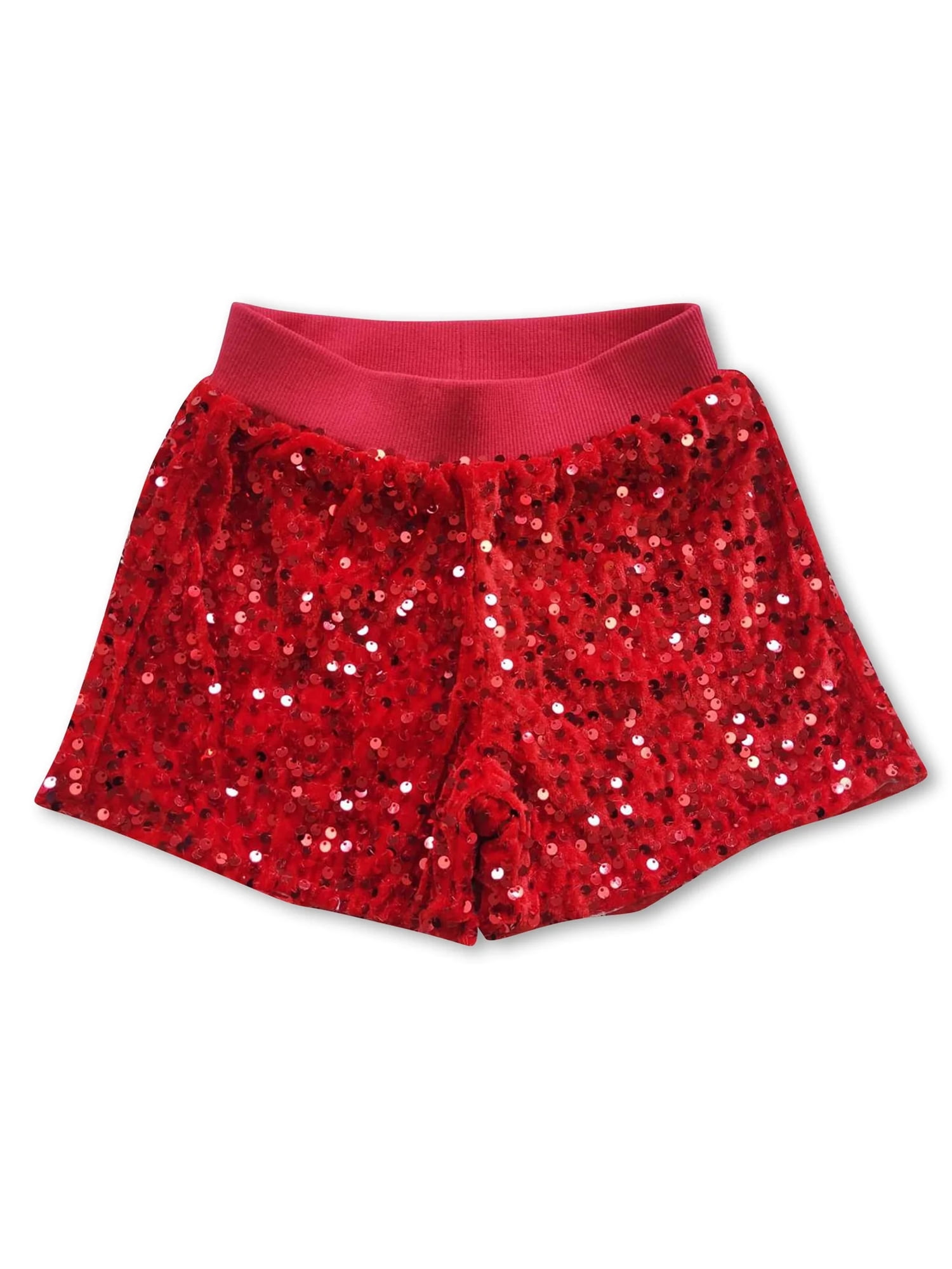 Girls red sequin shorts sale