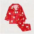 thumbnail image 1 of Cowsor 2 Piece Pajamas Set Kids Sleepwear Cartoon Printed Nightwear Cotton Long Sleeve Shirt Pants Sets, 1 of 3
