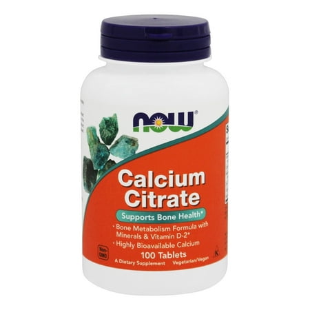 UPC 733739012302 product image for NOW Foods - Calcium Citrate - 100 Tablets | upcitemdb.com