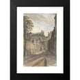 thumbnail image 2 of Dr. William Crotch 11x14 Black Modern Framed Museum Art Print Titled - St. George's Chapel and the Castle Wall from Bier Lane, July 18, 1832, 1 Pm (1832), 2 of 5