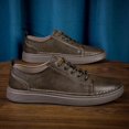 thumbnail image 5 of Men's Low-Top Lace-Up Casual Sneakers Flat Sole Stitched Detail Comfort Walking Shoes for Daily Commute, 5 of 6