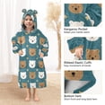 thumbnail image 4 of joogoo Wearable Blanket Hoodie for Bears Stars Flannel Sherpa Pocket 3-14 YR S, 4 of 7