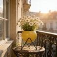 thumbnail image 6 of Elevated Metal Flower Stand, Large Capacity Planter with Drainage Holes, Modern Decorative Pot for Living Room, Office, Garden, Balcony, Ideal for Indoor Foliage Plants, 6 of 6