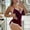 Wine, variant on Zorckvet Womens Summer Pajamas Slim Fit Nightwear Soft Solid Color Lace Comfy Pajamas Set for Women Sleeveless