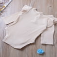 thumbnail image 3 of Infant Newborn Baby Boy Girl Long Sleeve Romper Cotton Ruffled Solid Color Bodysuit, 3 of 6
