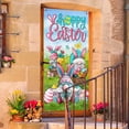 thumbnail image 4 of 6x3 Ft Happy Easter Door Cover Easter Bunny Door Cover Egg Easter Door Banner Party Accessory Hanging Banner Sign Decoration for Spring Indoor Outdoor Easter Door Decoration, 4 of 4