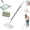 B, Mop+1PC Cloths, variant on Mini mop, Convenient Cloth Changing Mini mops,Multifunctional Lazy with One-Click Cloths Attachment for Wet and Dry Disposable Pads (B, Mop+1PC Cloths)
