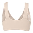 thumbnail image 5 of Fsqjgq Front Closure Sports Bras for Women Floral Print Large Bust Comfort Push Up Bras Padded Adjustable Wireless Bras Nursing Underwear Beige 40/90, 5 of 5
