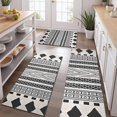 thumbnail image 2 of White Geometric Diamond Chevron Pattern Kitchen Rugs Sets Of 3,Kitchen Runner Rugs Non Skid Washable,Decorative Kitchen Floor Mats for Kitchen,Sink,Laundry,17"x30"+ 17"x47" + 17"x59", 2 of 6