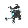 Jianlian Homecare Aluminum Rollator - Rolling Walker with Seat for Elderly, Disabled, Limited Mobility Patients, Walking Stabilizer, Supports 325 Lbs