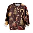 thumbnail image 4 of Chandails de Noël pour Femmes 2025 Col Rond Hiver Fêtes Mignons Pulls, 4 of 6