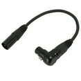 thumbnail image 1 of Right Angle XLR To Straight XLR Cable, XLR Microphone Extension Cable Adapter Practical Connection Stability 3 Pin Wide Compatibility  for Recording Room 0.3meter / 0.98ft,1m, 1 of 8