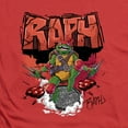 thumbnail image 2 of Tales of the Teenage Mutant Ninja Turtles Raph Sewer Unisex Adult Heather T Shirt, Red Heather, X-Large, 2 of 3