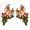 Reindeer, variant on HOARBOEG Christmas Door Corner Decor, Wooden Door Frame Topper, Festive Accent for Entryways Window Corners and Mantel Edges, 7.87 x 7.87 x 0.20in Flat Ornament with Printed Holiday Details