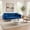 Blue, variant on 71 Inch Convertible Loveseat Sofa, American Retro Velvet, Suitable for Small Living Room, Bedroom, Office, Light Blue
