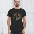 thumbnail image 4 of T-Rex Jungle T-shirt Roaring Dinosaur Dino Tropical Attack Cretaceous Predator Tyrannosaurus Jurassic Men's Tee, 4 of 7