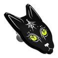 thumbnail image 2 of PinMart's Black Cat w/ Moon and Spider Web Halloween Enamel Lapel Pin, 2 of 4
