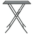 thumbnail image 3 of vidaXL 3 Piece Garden Dining Set Expanded Metal Mesh Anthracite, 3 of 5