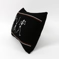 thumbnail image 2 of Lush Decor 100% Cotton Dance Skeleton Decorative Pillow Black Single 13X18, 2 of 3