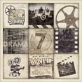 thumbnail image 3 of Marrott, Stephanie 15x15 Black Modern Framed Museum Art Print Titled - Vintage Movie, 3 of 5