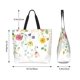 thumbnail image 5 of Balery Wildflowers Bolsa Tote Estilo Estético con Cremalleras, Bolsa de Hombro, Bolsa de Compras Grande y Plegable, 5 of 8