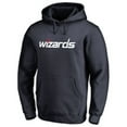 thumbnail image 2 of Men's Navy Washington Wizards Wordmark Pullover Hoodie, 2 of 3