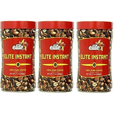 Elite Instant Coffee, 7oz (3 Pack) | Kosher for Passover, Rich & Aromatic, Product of Israel