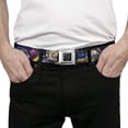 thumbnail image 3 of Buckle-Down Belt, Seatbelt Buckle Belt, Astronaut Cats In Space Rainbows Stars, 34 to 52 Inches, 3 of 9