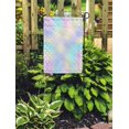 thumbnail image 2 of NUDECOR Fish Scale Pattern Magic Mermaid Tail Colorful Net Pale Rainbow Garden Flag Decorative Flag House Banner 12x18 inch, 2 of 2