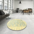 thumbnail image 4 of Ahgly Company Machine Washable Indoor Rectangle Abstract Sun Yellow Area Rugs, 7' x 10', 4 of 7