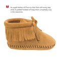thumbnail image 4 of Minnetonka Fringe Bootie (Infant/Toddler),Tan,1 M US Infant, 4 of 4