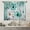 01 Teal Flower, variant on Elegant Blue White Floral Kitchen Curtains Blue Golden Lily Flower Small Short Cafe Window Drapes Treatment Modern Minimalist Watercolor Bathroom Home Decor(27.5W X 39L Inches 2 Panels)