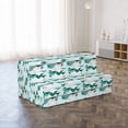 thumbnail image 4 of Hawaii Foldable Mattress, Paper Cut Style Beach Art, 78.7" x 47.2", Teal Blush, by Ambesonne, 4 of 6