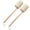 White, variant on Natural Loofah Exfoliating Body Scrubber Bath Brush with Long Wooden Handle for Deep Cleansing and Skin in Shower or Spa