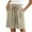 Beige, variant on Simua Drawstring Shorts for Women Summer Solid Color Elastic Waist Casual Lightweight Shorts with Pockets