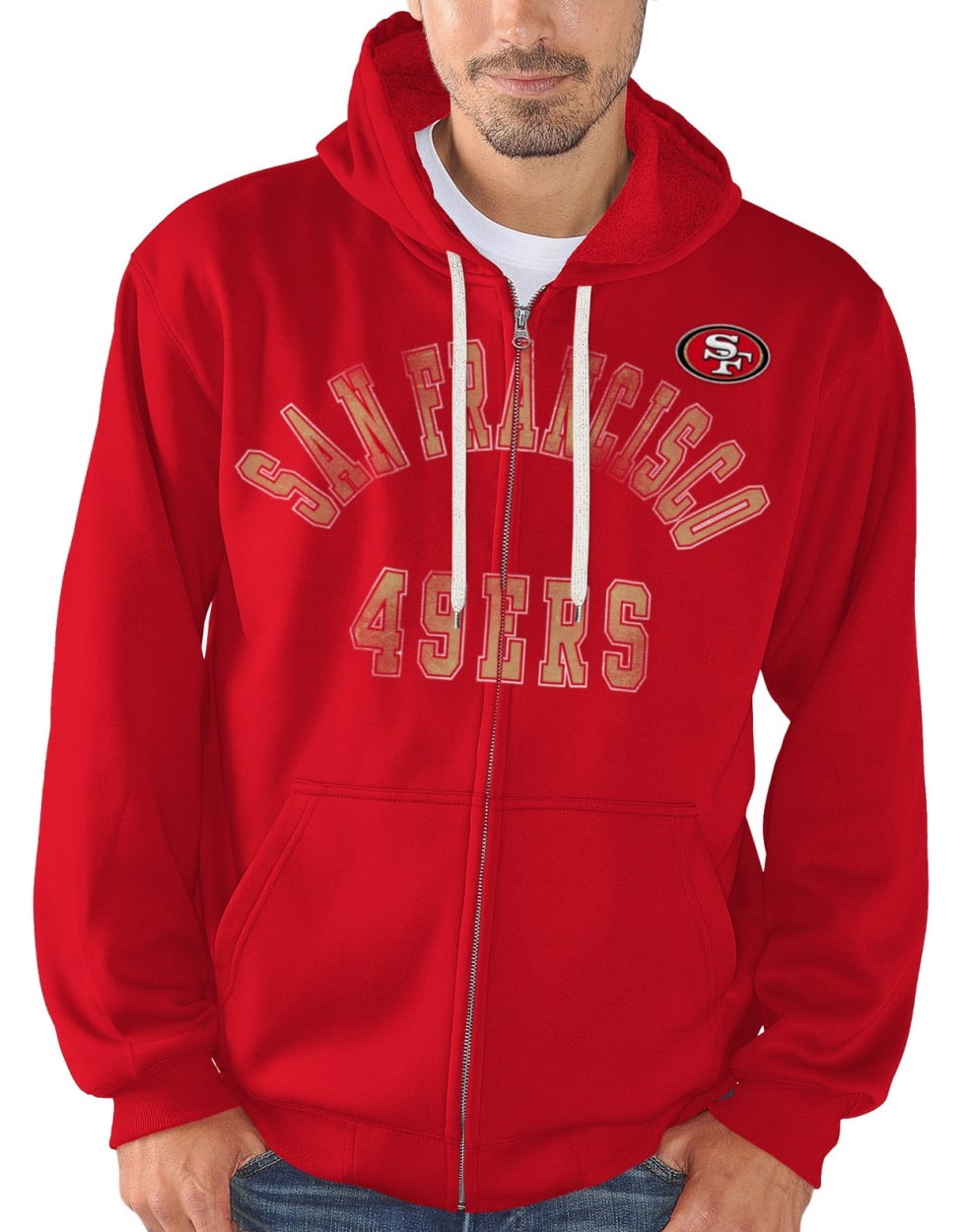 San Francisco 49ers NFL G-III "Varsity" Full Zip Hooded Men's Sweatshirt by G-III Sports