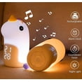 thumbnail image 2 of Children's Alarm Clock, Unicorn Rechargeable Illuminated Alarm Clock, Adjustable 3 Colors Silicone Baby Night Light with Alarm Clock(Purple), 2 of 4