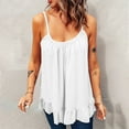 thumbnail image 1 of SMihono Womens Tops Womens Tank Top Women Fashion Sexy Sleeveless Solid Color Vest Tops Tank Vest Ruffled Hem Blouse Tank Tops for Women Womens Summer Tops, 1 of 6