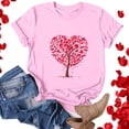 thumbnail image 4 of Baqcunre Valentine'S Day Shirts For Women Sweatshirt Womens Cute Trendy Shirt Casual Short Sleeve Pullover Tops(Pink S-3XL),Womens Tops Graphic Tees For Women Shirts For Women Womens Tops, 4 of 4