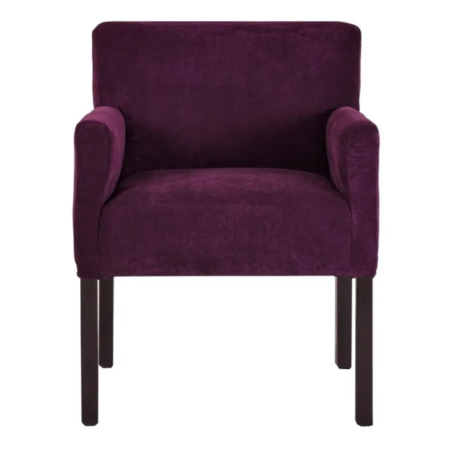 Sillón Individual Adriano Velvet Morado Vintage Retro Salas Modernas Minimalistas Dimobeler Adriano