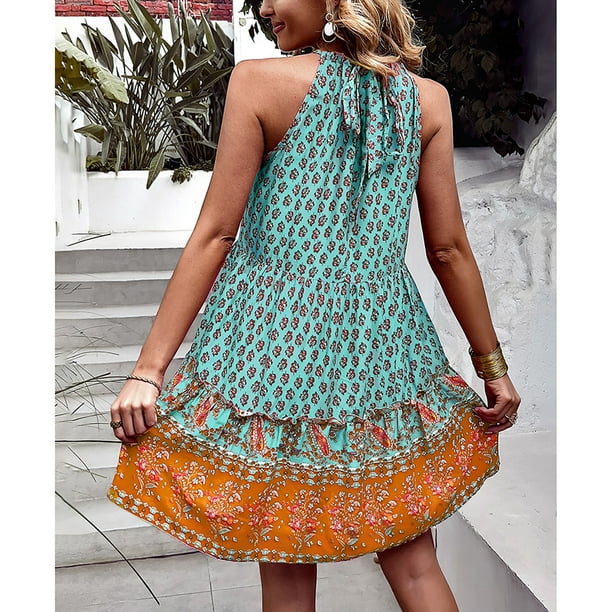 High neck loose best sale dress