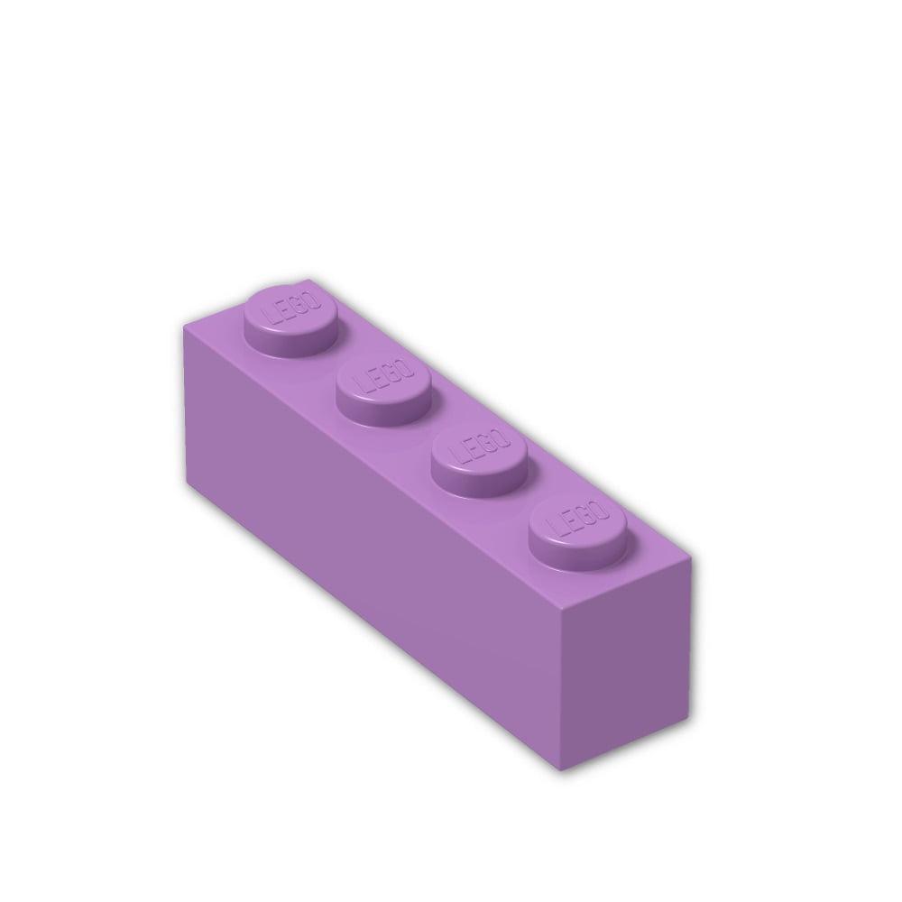 8 1x4 Lavender Standard Brick Bricks ~ Lego ~ NEW