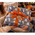 thumbnail image 3 of Serafina Home Oversized Halloween Throw Blanket: Baby Ghost Party on Grey Background Design on Soft Velvet Fleece Throw Blanket 50" x 70", 3 of 11