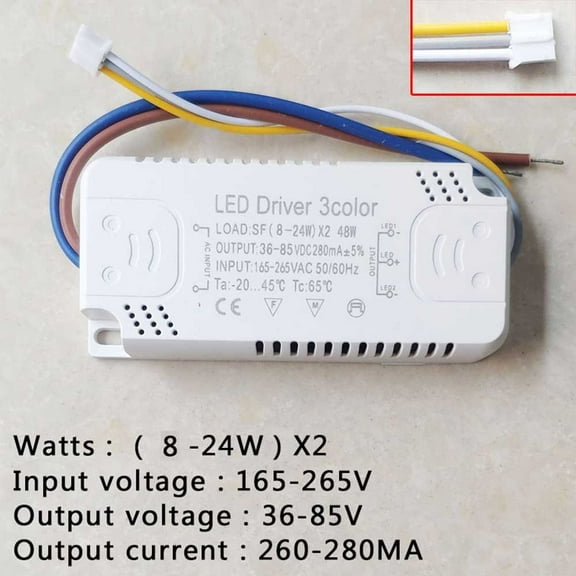 LED Driver 3color Adapter For LED Lighting Non-Isolating Transformer Replacement