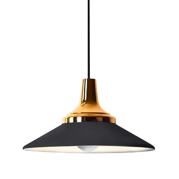 Lampara de techo colgante decorativo Macaron retro 35 cm de diámetro ilios innova Negro