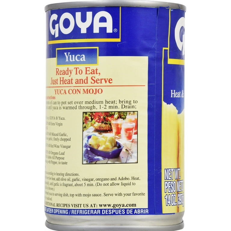 Goya - Cassava Yuca - 14 oz Tin Can - Walmart.com