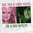 thumbnail image 2 of The Wizard of Oz Good Witch or Bad Witch Unisex Adult Long-Sleeve T Shirt, White, Medium, 2 of 4