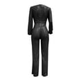 thumbnail image 4 of Daolelai Women's Casual Bodysuit Long Sleeve Sequin Jumpsuit, 4 of 4