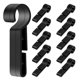 thumbnail image 1 of 20 piezas Clips para faros de casco de seguridad, ganchos de luz antideslizantes para casco, soporte seguro para faros para cascos de construcción, gancho de montaje para faros, 1 of 6