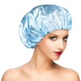 thumbnail image 1 of Gorros de ducha impermeables Gorro de ducha para mujer Pelo largo Pelo rizado Pelo corto Ajustable Lavable Gorro de baño extra grande para ducha Cómodo gorro de ducha para ducharse, 1 of 5